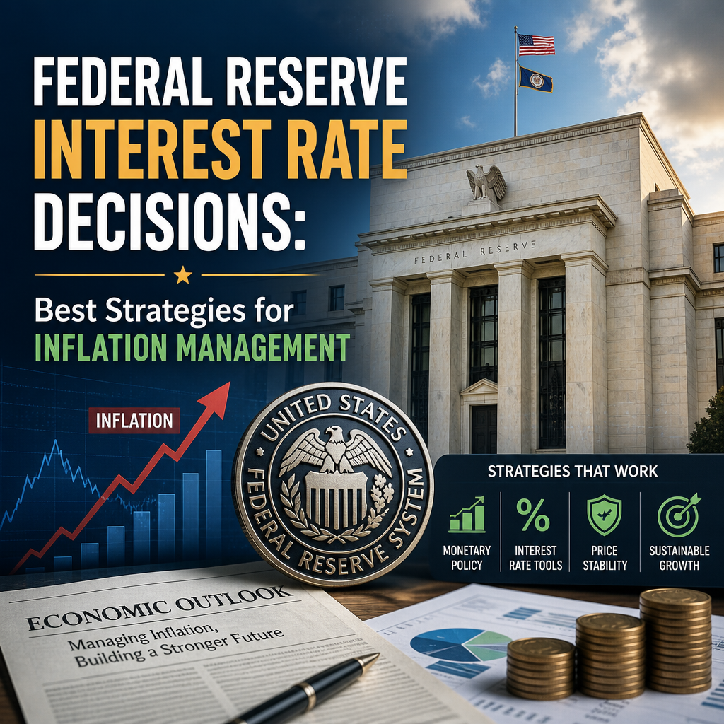 Illustration of Federal Reserve Interest Rate Decisions: Best Strategies for Inflation Management
