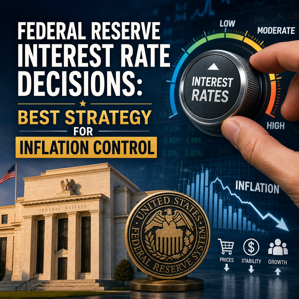 Illustration of Federal Reserve Interest Rate Decisions: Best Strategy for Inflation Control