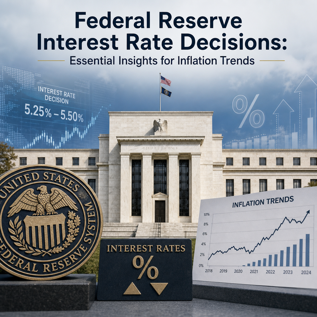 Illustration of Federal Reserve Interest Rate Decisions: Essential Insights for Inflation Trends