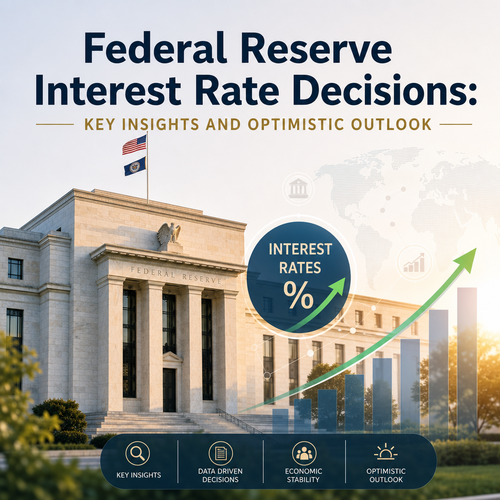 Illustration of Federal Reserve Interest Rate Decisions: Key Insights and Optimistic Outlook