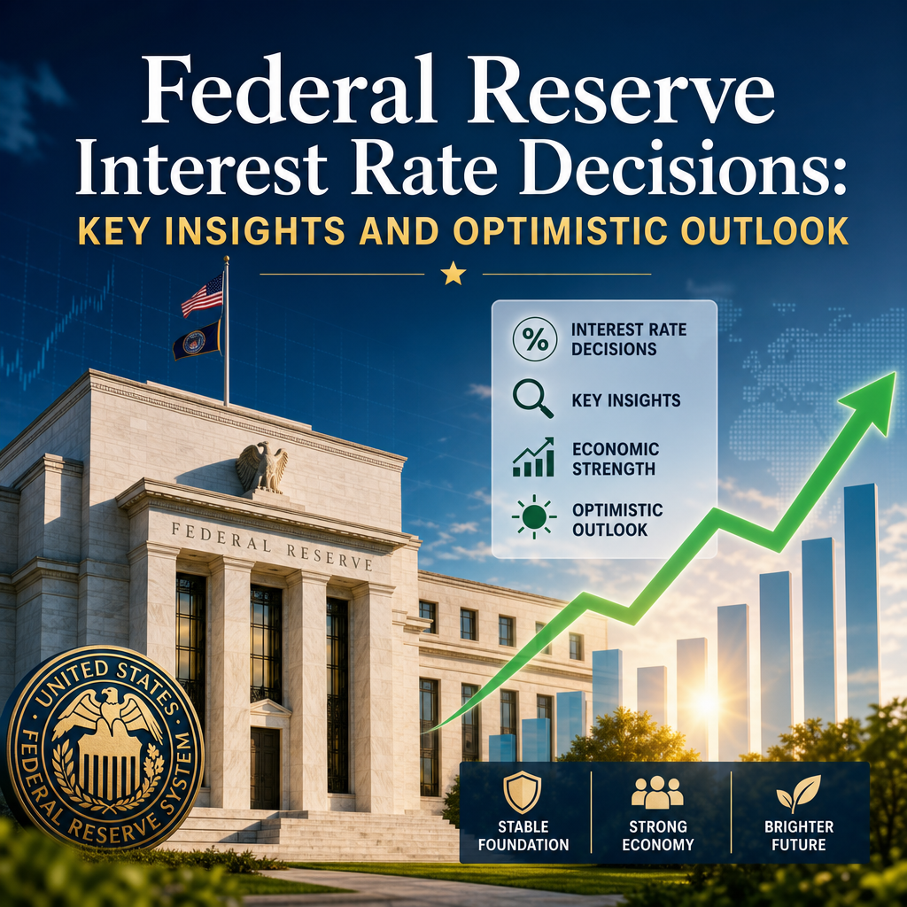 Illustration of Federal Reserve Interest Rate Decisions: Key Insights and Optimistic Outlook