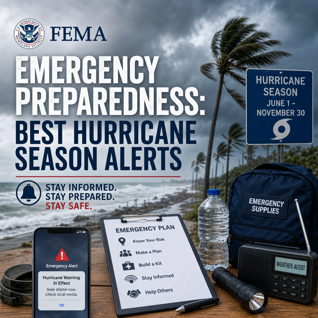 Additional Illustration of FEMA Emergency Preparedness: Best Hurricane Season Alerts
