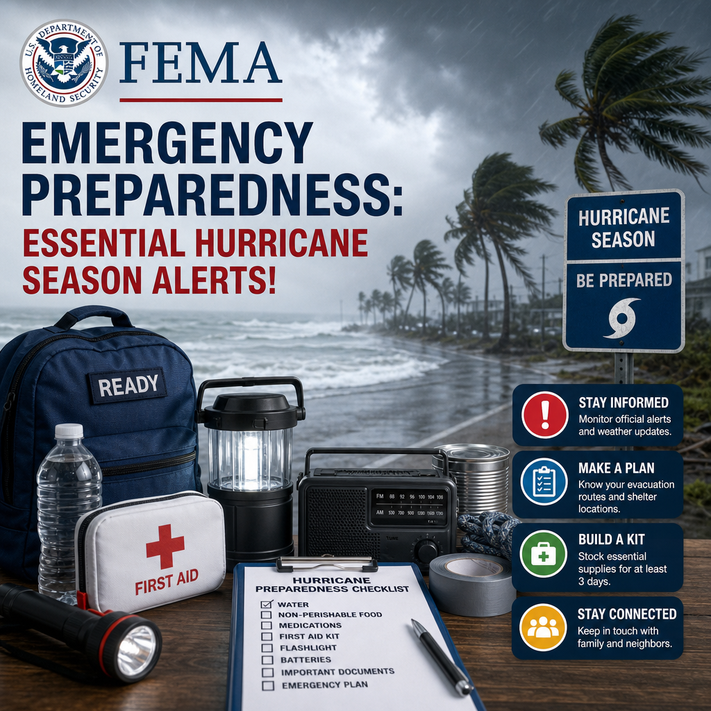 Additional Illustration of FEMA Emergency Preparedness: Essential Hurricane Season Alerts!