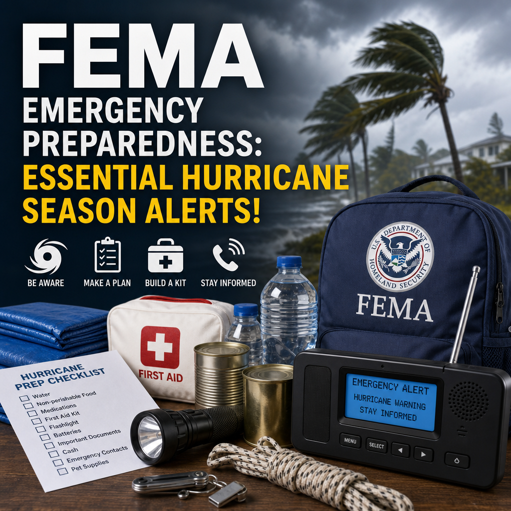 Additional Illustration of FEMA Emergency Preparedness: Essential Hurricane Season Alerts!