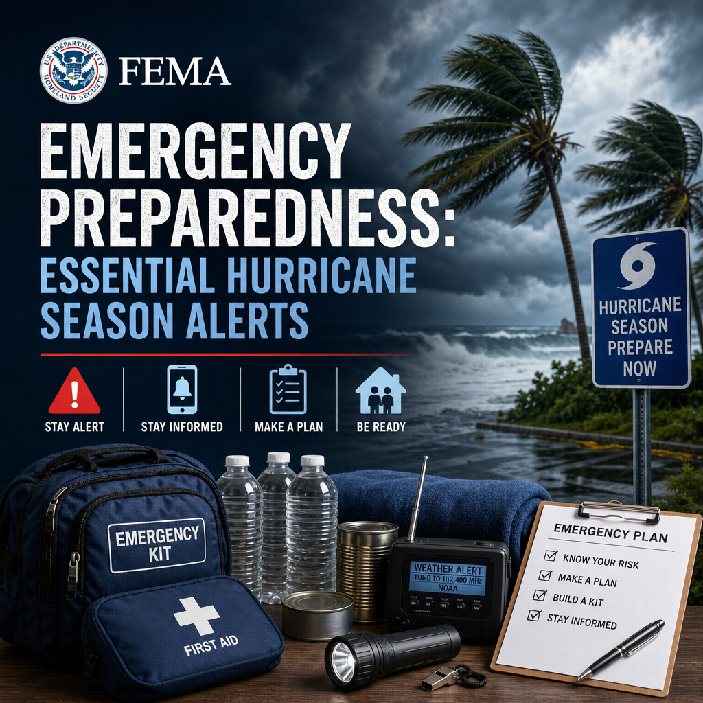 Additional Illustration of FEMA Emergency Preparedness: Essential Hurricane Season Alerts