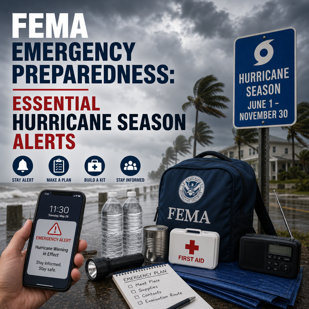 Additional Illustration of FEMA Emergency Preparedness: Essential Hurricane Season Alerts