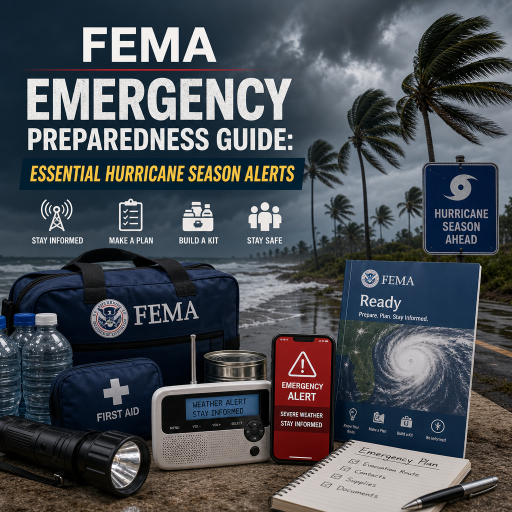 Additional Illustration of FEMA Emergency Preparedness Guide: Essential Hurricane Season Alerts
