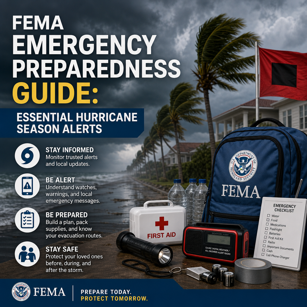 Additional Illustration of FEMA Emergency Preparedness Guide: Essential Hurricane Season Alerts