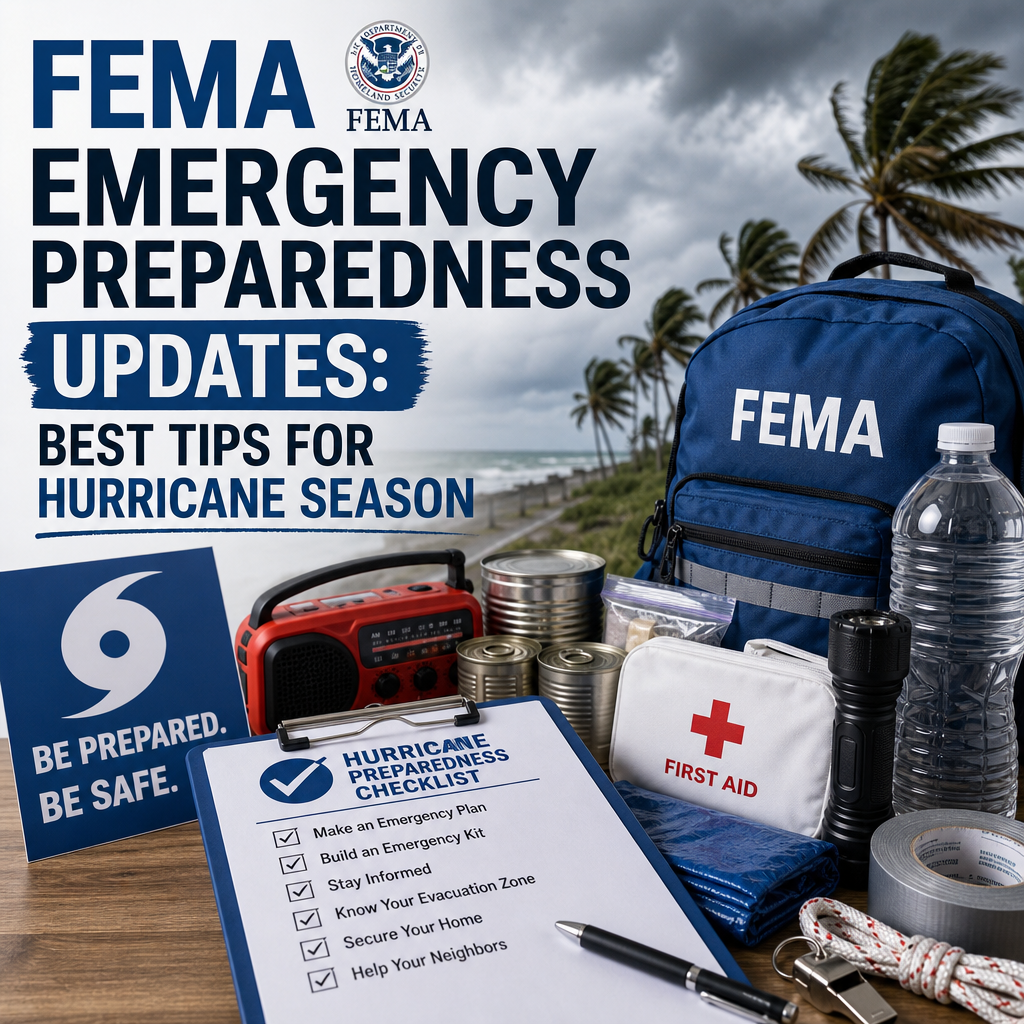 Illustration of FEMA Emergency Preparedness Updates: Best Tips for Hurricane Season