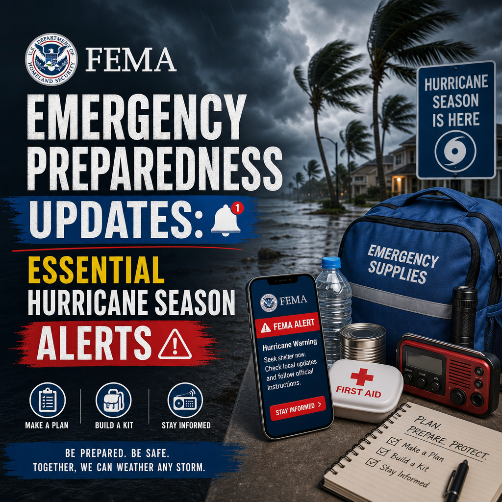 Illustration of FEMA Emergency Preparedness Updates: Essential Hurricane Season Alerts