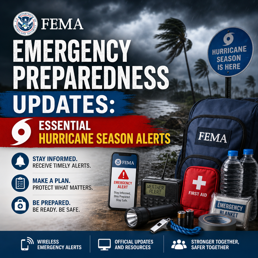 Illustration of FEMA Emergency Preparedness Updates: Essential Hurricane Season Alerts