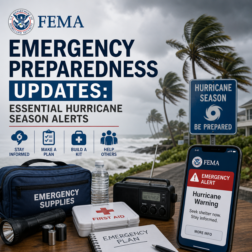Illustration of FEMA Emergency Preparedness Updates: Essential Hurricane Season Alerts