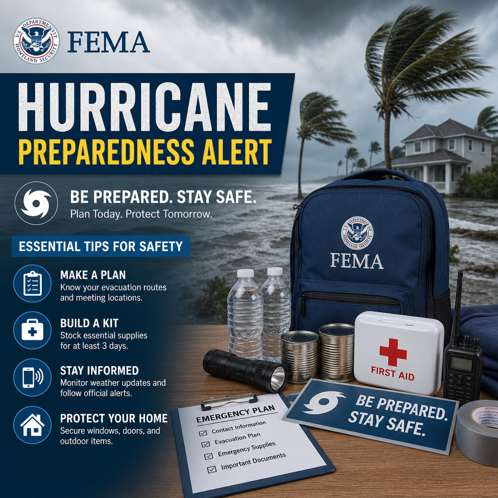 Illustration of FEMA Hurricane Preparedness Alert: Essential Tips for Safety