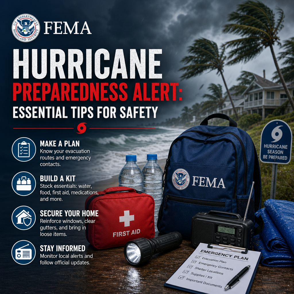 Additional Illustration of FEMA Hurricane Preparedness Alert: Essential Tips for Safety