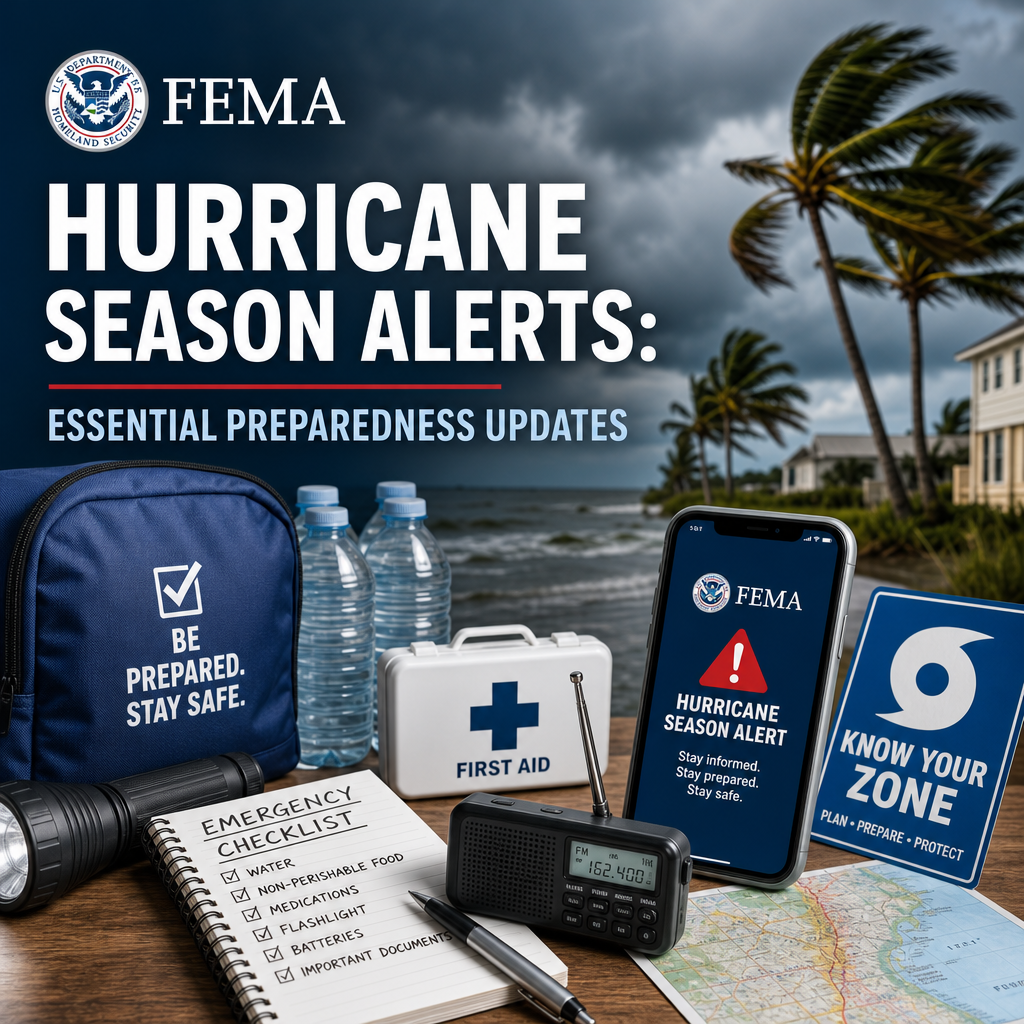 Illustration of FEMA Hurricane Season Alerts: Essential Preparedness Updates