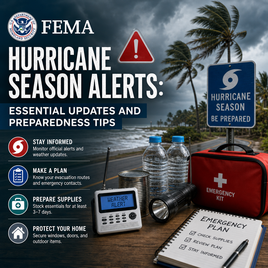 Illustration of FEMA Hurricane Season Alerts: Essential Updates and Preparedness Tips
