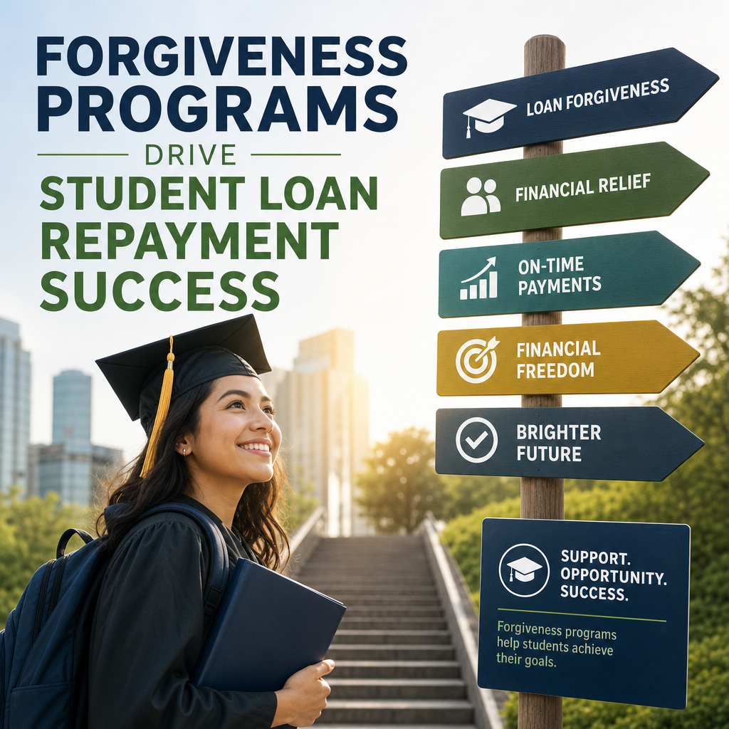 Additional Illustration of Forgiveness Programs Drive Student Loan Repayment Success