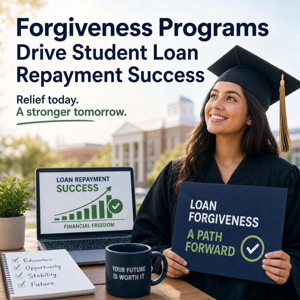 Additional Illustration of Forgiveness Programs Drive Student Loan Repayment Success