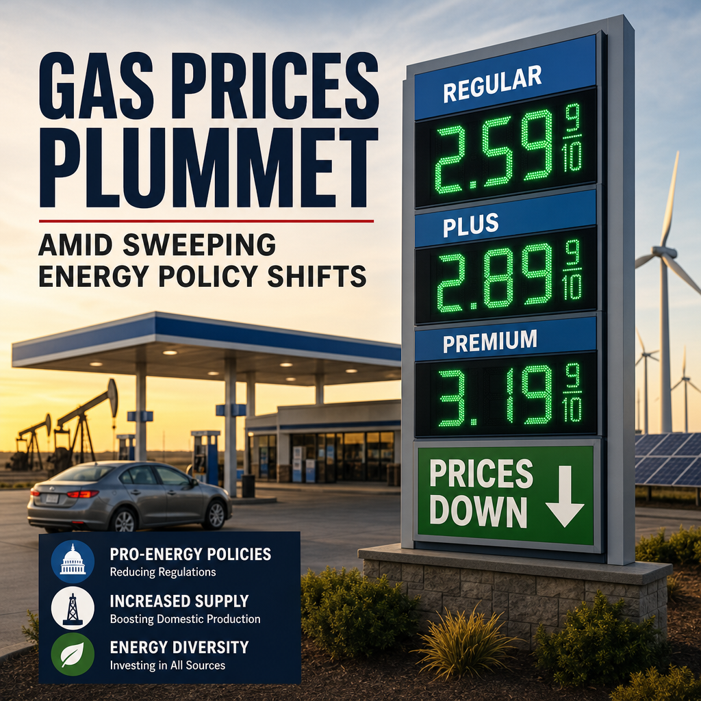 Additional Illustration of Gas Prices Plummet Amid Sweeping Energy Policy Shifts