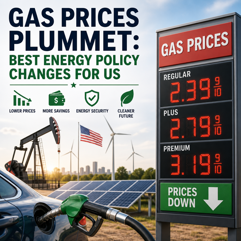 Additional Illustration of Gas Prices Plummet: Best Energy Policy Changes for US