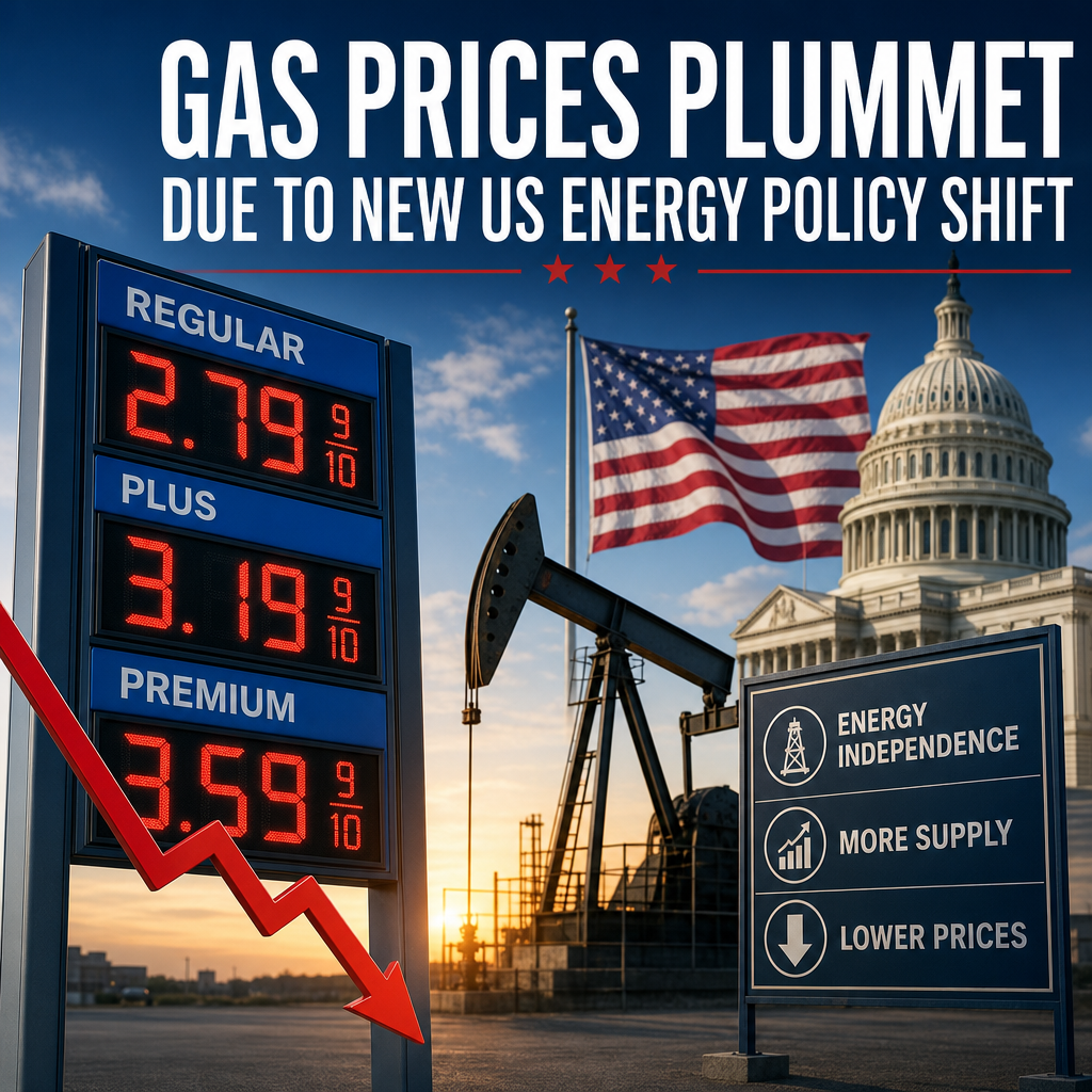 Additional Illustration of Gas Prices Plummet Due to New US Energy Policy Shift