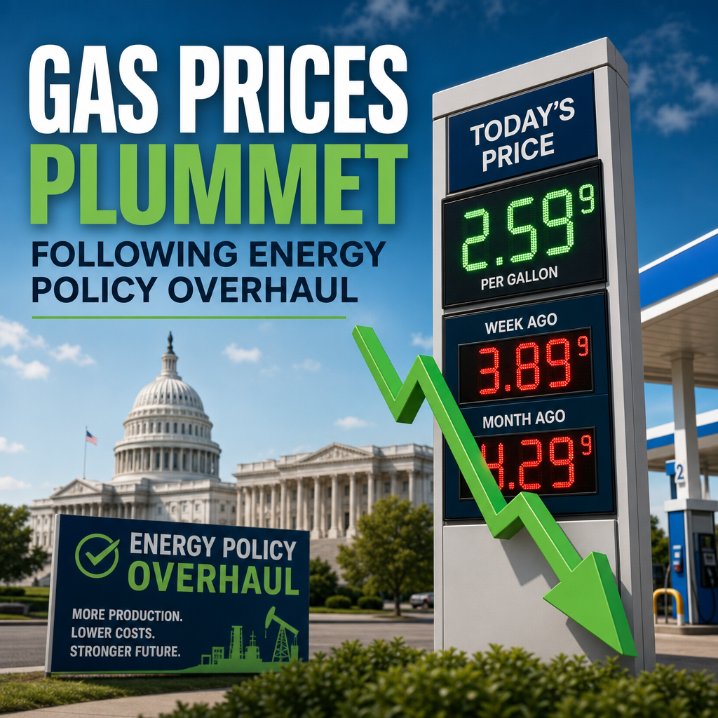 Additional Illustration of Gas Prices Plummet Following Energy Policy Overhaul