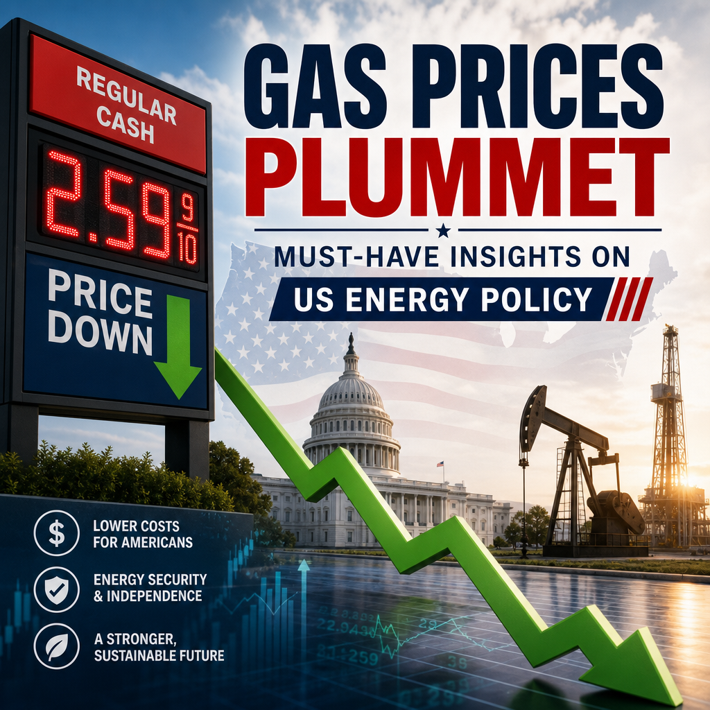 Illustration of Gas Prices Plummet: Must-Have Insights on US Energy Policy