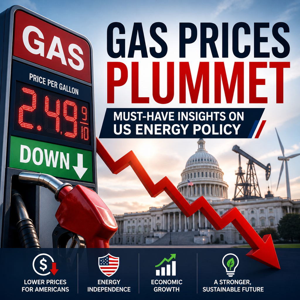 Illustration of Gas Prices Plummet: Must-Have Insights on US Energy Policy