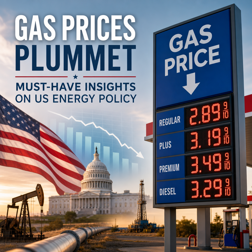 Illustration of Gas Prices Plummet: Must-Have Insights on US Energy Policy
