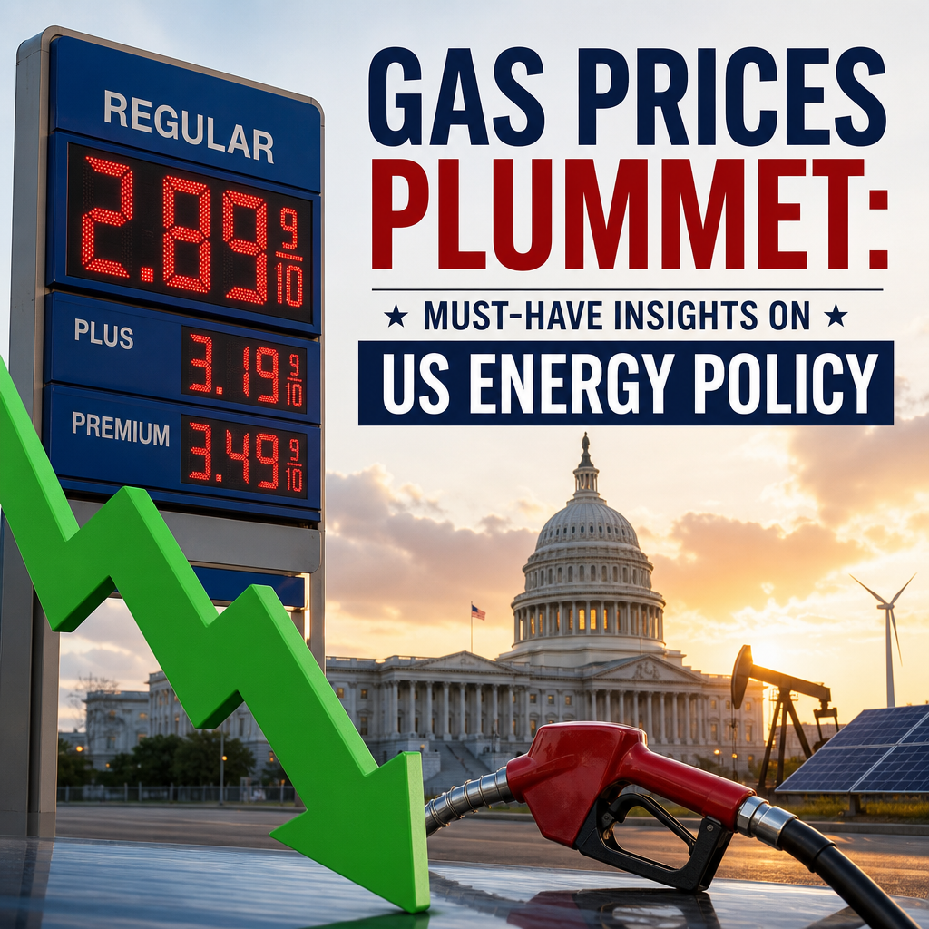 Illustration of Gas Prices Plummet: Must-Have Insights on US Energy Policy
