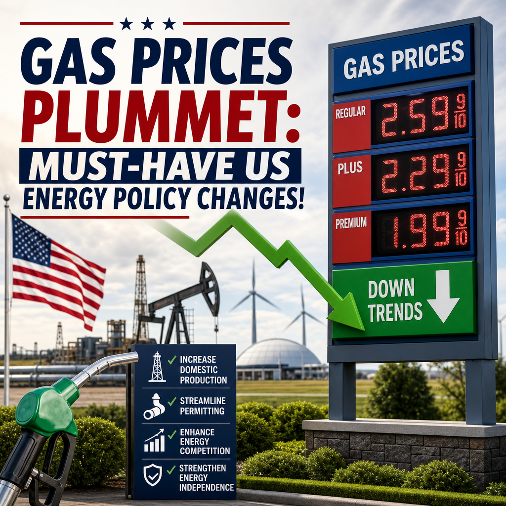 Additional Illustration of Gas Prices Plummet: Must-Have US Energy Policy Changes!