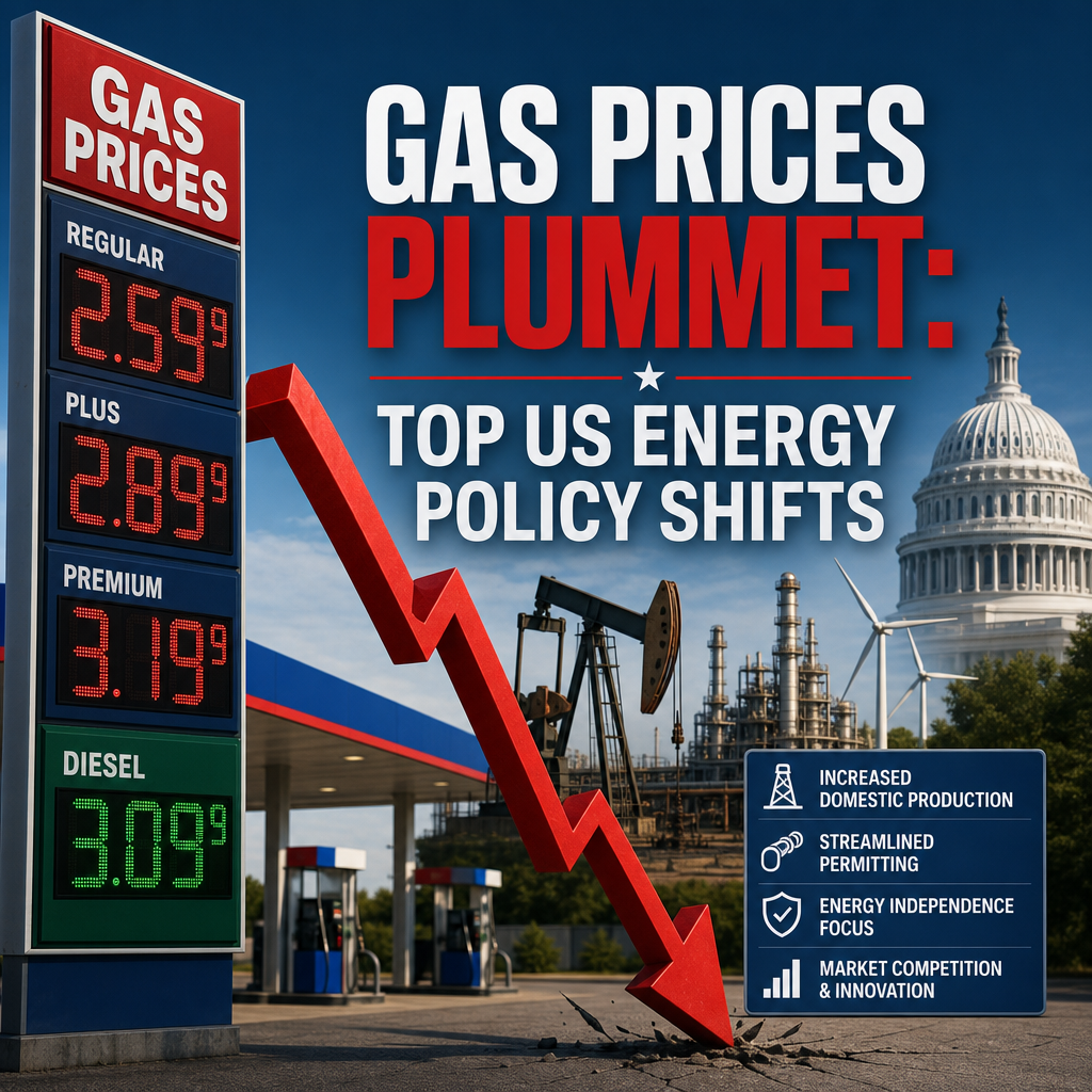 Additional Illustration of Gas Prices Plummet: Top US Energy Policy Shifts