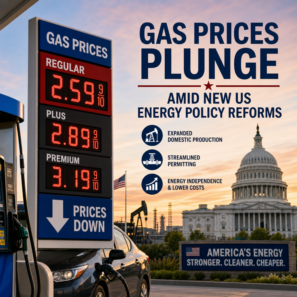 Additional Illustration of Gas Prices Plunge Amid New US Energy Policy Reforms