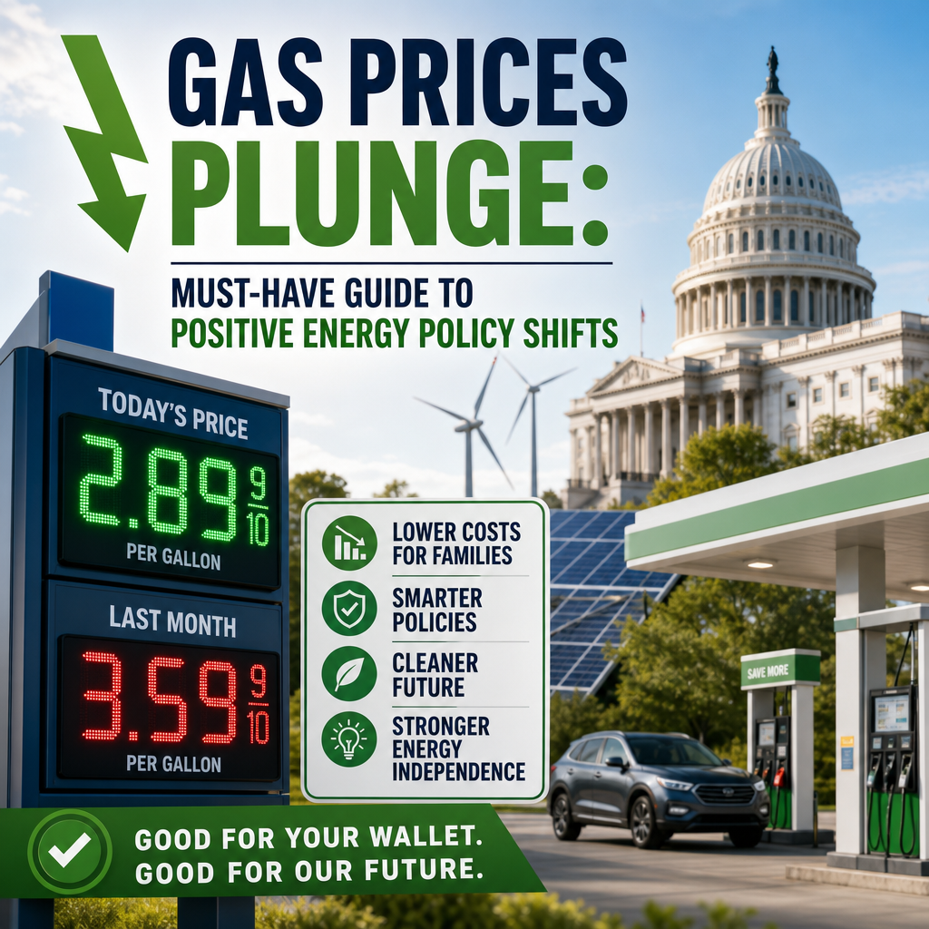 Illustration of Gas Prices Plunge: Must-Have Guide to Positive Energy Policy Shifts