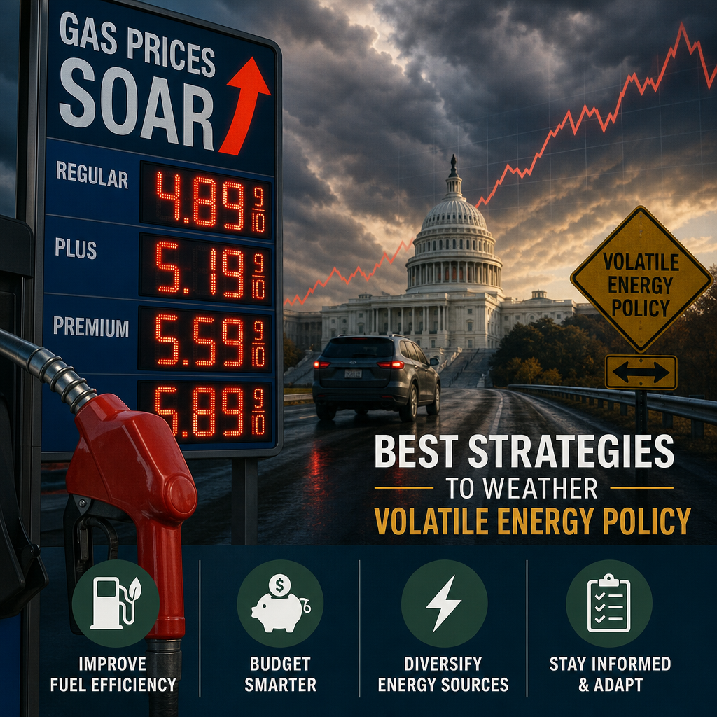 Illustration of Gas Prices Soar: Best Strategies to Weather Volatile Energy Policy