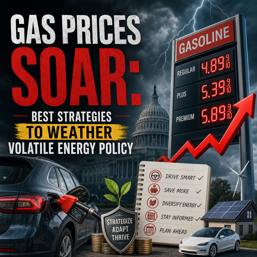 Illustration of Gas Prices Soar: Best Strategies to Weather Volatile Energy Policy