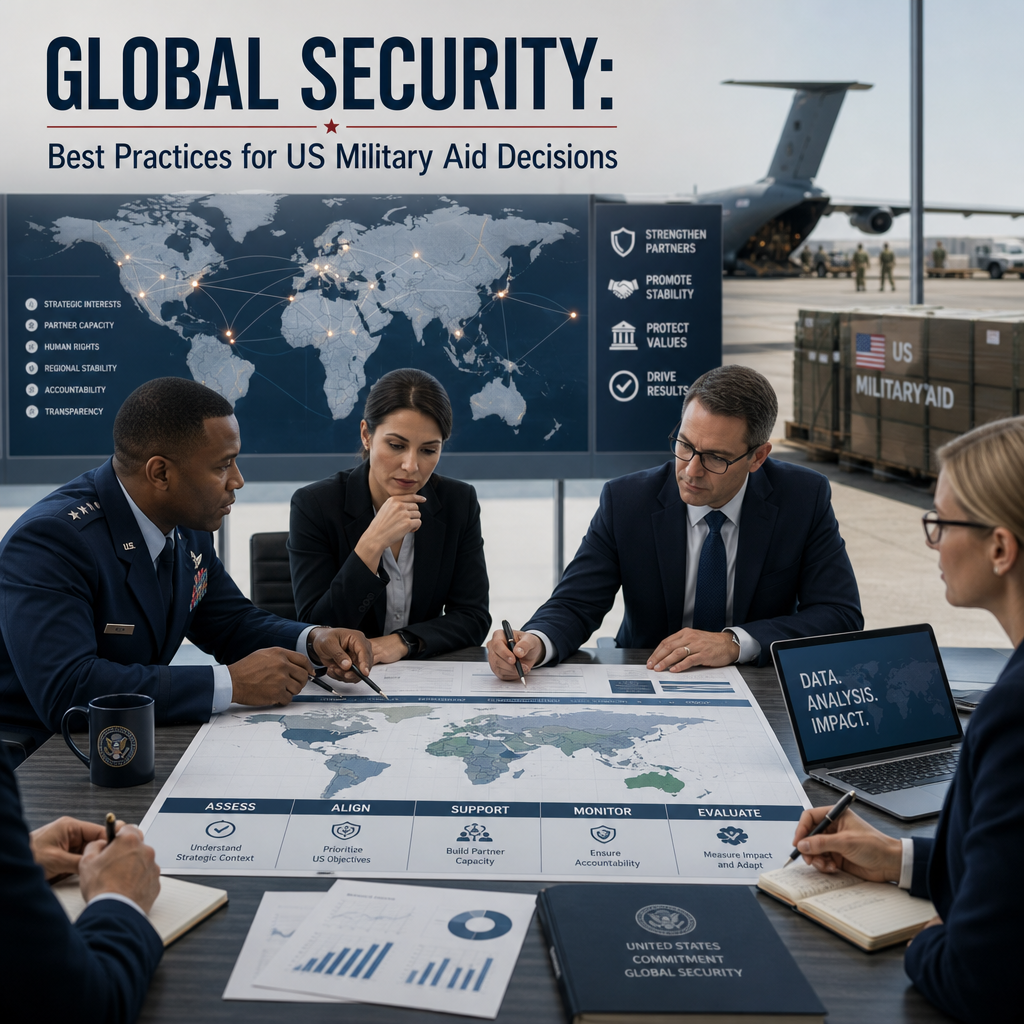 Illustration of Global Security: Best Practices for US Military Aid Decisions