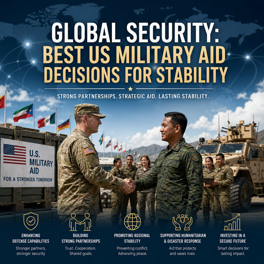 Illustration of Global Security: Best US Military Aid Decisions for Stability