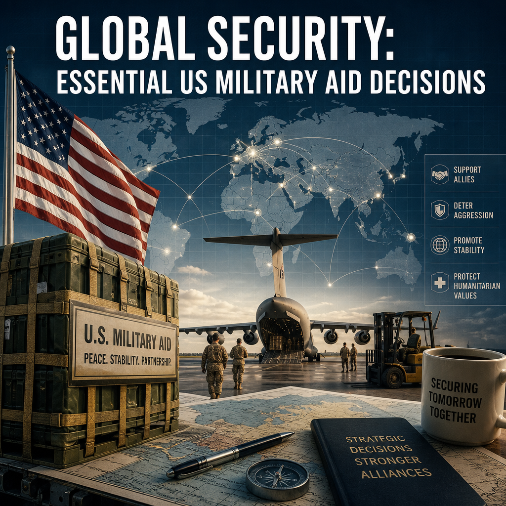 Illustration of Global Security: Essential US Military Aid Decisions