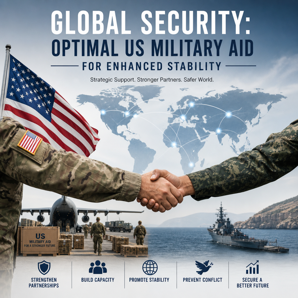 Illustration of Global Security: Optimal US Military Aid for Enhanced Stability