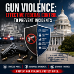 Illustration of Gun Violence: Effective Federal Control to Prevent Incidents