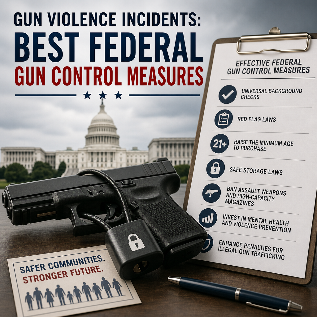 Additional Illustration of Gun Violence Incidents: Best Federal Gun Control Measures