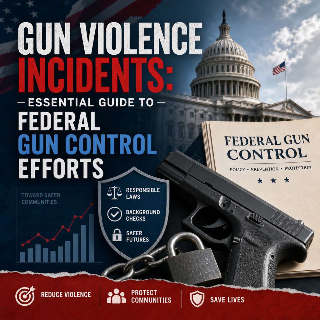 Illustration of Gun Violence Incidents: Essential Guide to Federal Gun Control Efforts