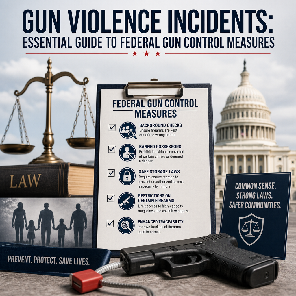 Illustration of Gun Violence Incidents: Essential Guide to Federal Gun Control Measures
