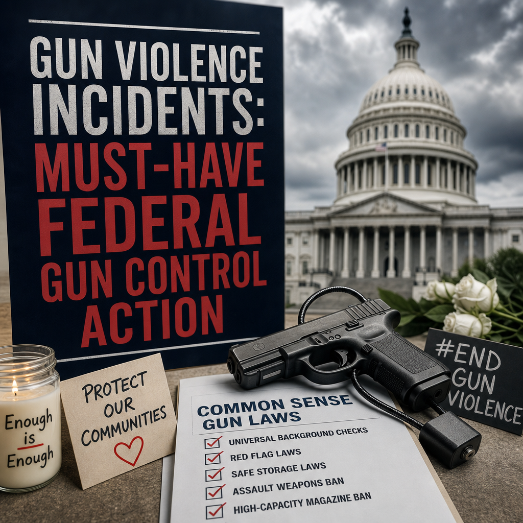 Additional Illustration of Gun Violence Incidents: Must-Have Federal Gun Control Action