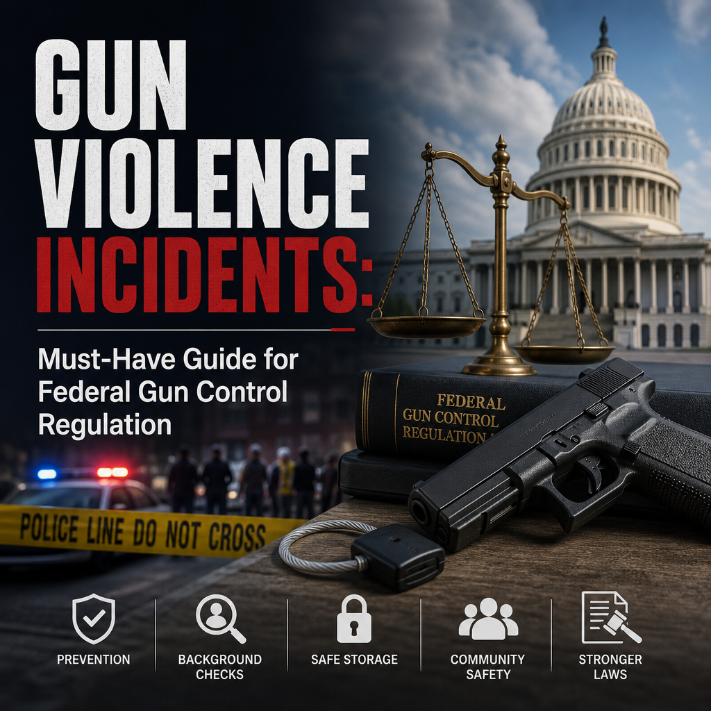 Illustration of Gun Violence Incidents: Must-Have Guide for Federal Gun Control Regulation