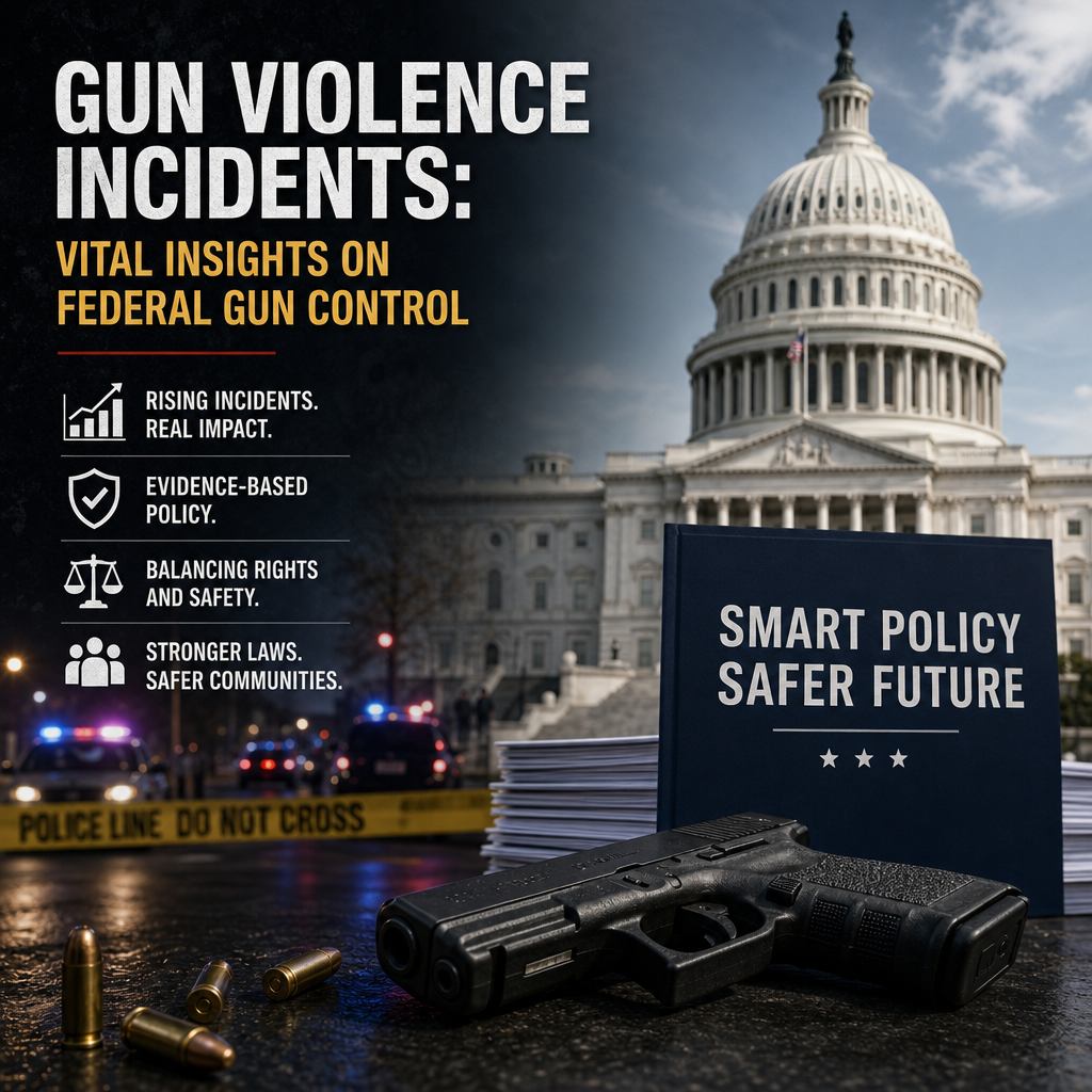 Illustration of Gun Violence Incidents: Vital Insights on Federal Gun Control