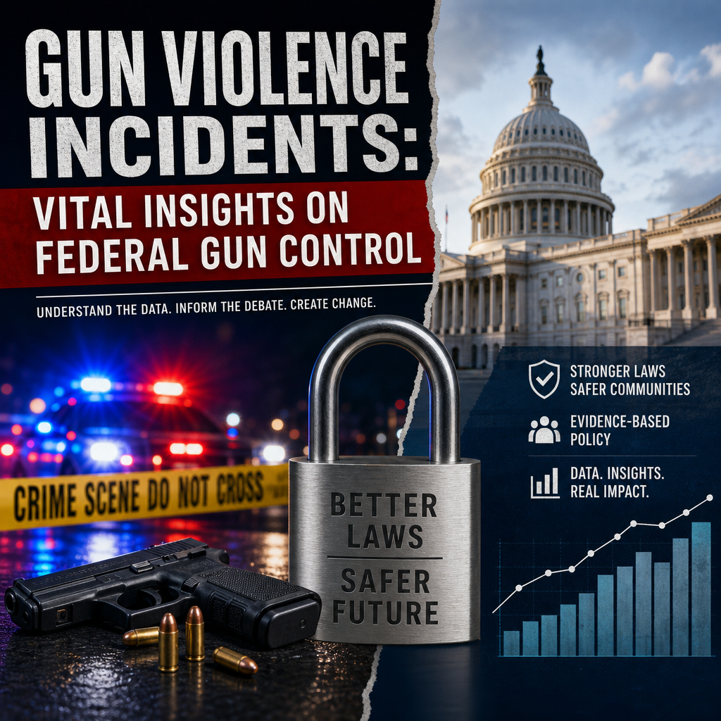 Illustration of Gun Violence Incidents: Vital Insights on Federal Gun Control