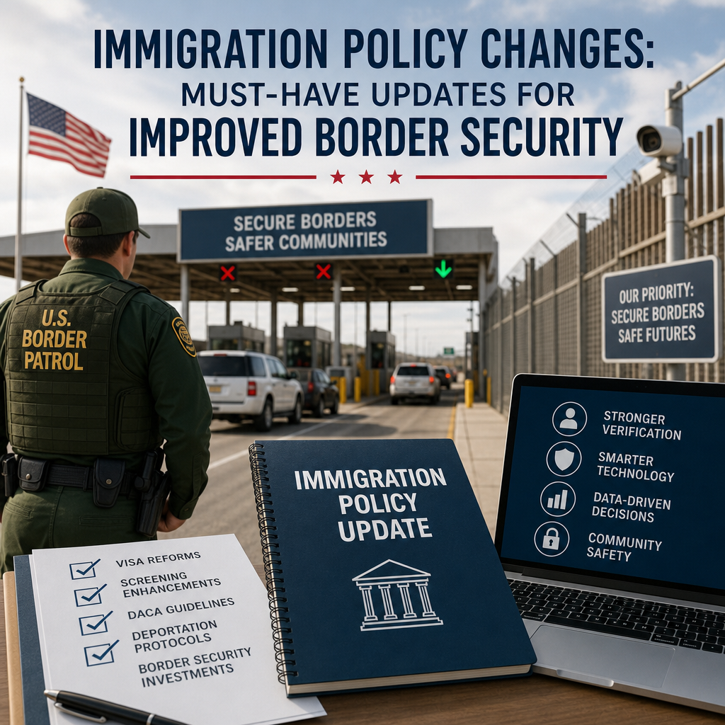 Illustration of Immigration Policy Changes: Must-Have Updates for Improved Border Security