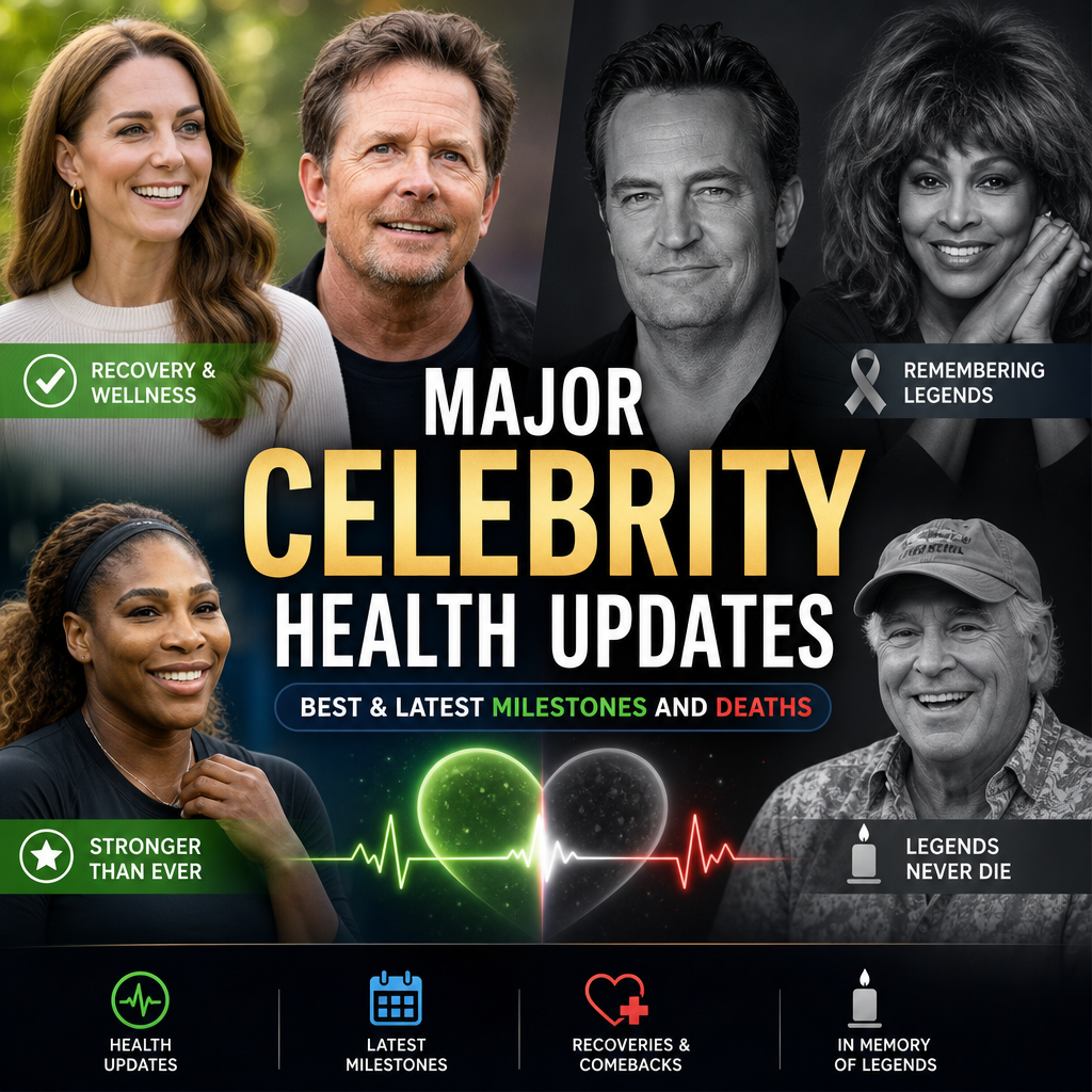 Additional Illustration of Major Celebrity Health Updates: Best and Latest Milestones and Deaths